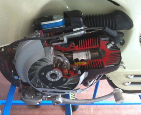 Motore Vespa restaurata